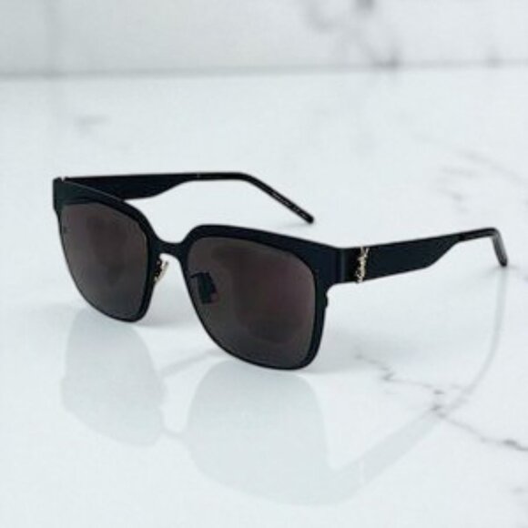 NIB Authentic Saint Laurent Grey Square Ladies Sunglasses SL M41 - Picture 4 of 6